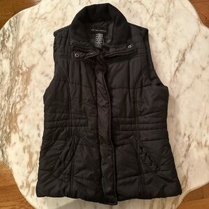 Women's Black Quilted Vest